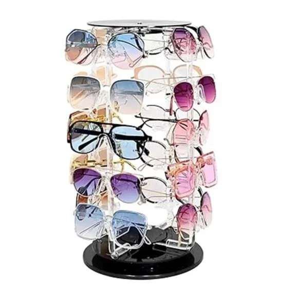 Premium Acrylic Rotating Sunglasses, Eyewear Holder Display, Eyewear